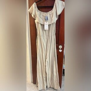 Cisono khaki jumpsuit never worn with tags